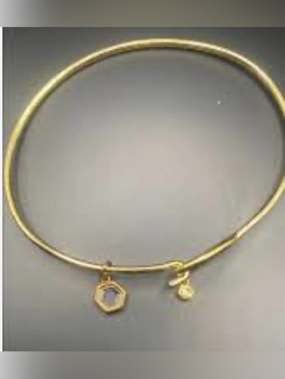 African Artisan Gold Bangle Bracelet